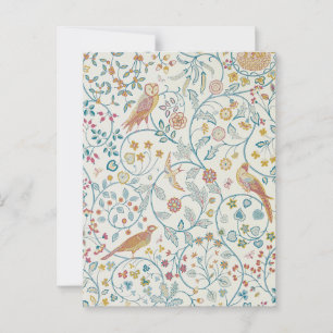 William Morris - Uil en Bessen Behang Briefkaart