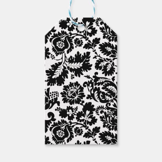 William Morris Venetian Damask Brocade Cadeaulabel (Voorkant)