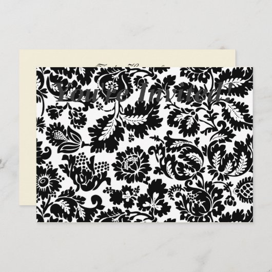 William Morris Venetian Damask Brocade Kaart (Voorkant / Achterkant)