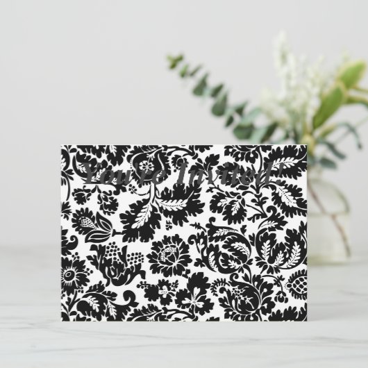 William Morris Venetian Damask Brocade Kaart (Staand voorkant)