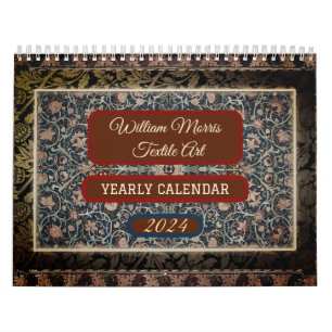 William Morris Victoriaans Art Floral Kalender