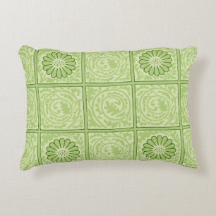 William Morris Vierkant Groen Bloempatroon Accent Kussen