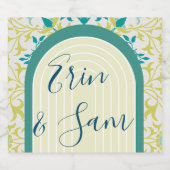 William Morris Vine Art Nouveau Sparkling Wijnetiket (Enkel label)