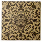 William Morris Vine Floral Pattern Tegeltje (Voorkant)