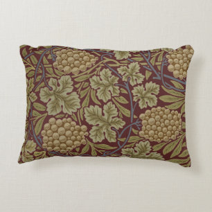 William Morris Vine Grape Red Art Accent Kussen
