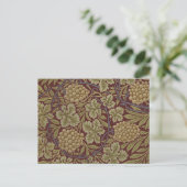 William Morris Vine Grape Red Art Briefkaart (Staand voorkant)