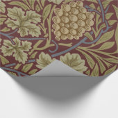 William Morris Vine Grape Red Art Cadeaupapier (Hoek)