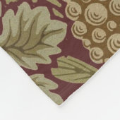 William Morris Vine Grape Red Art Fleece Deken (Hoek)