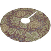 William Morris Vine Grape Red Art Kerstboom Rok (Gekanteld)