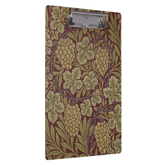William Morris Vine Grape Red Art Klembord (Rechts)