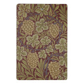 William Morris Vine Grape Red Art Mini Klembord (Achterkant)