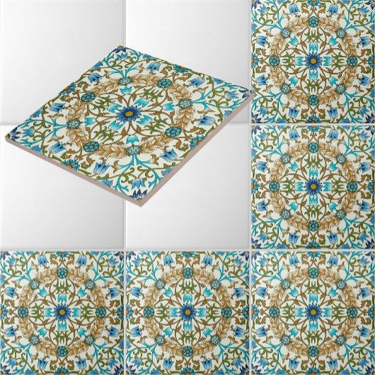 William Morris  Vine Wreath Pattern Tegeltje