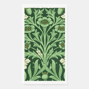 William Morris Vintage Eikelnot Eiken Groen Patroo Servet