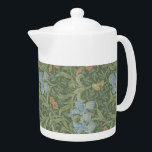 William Morris Vintage Feuille Floral Bird Iris<br><div class="desc">Le design de ce produit a été inspiré par Iris un motif de papier peint à fleurs William Morris. William Morris (1834-1896) était un créateur textile anglais emblématique qui vécut pendant la période victorienne. Il a contribué de façon significative à la renaissance des arts textiles traditionnels britanniques et des méthodes...</div>