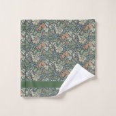 William Morris Vintage Floral Rose Green Compton (Gant de toilette)