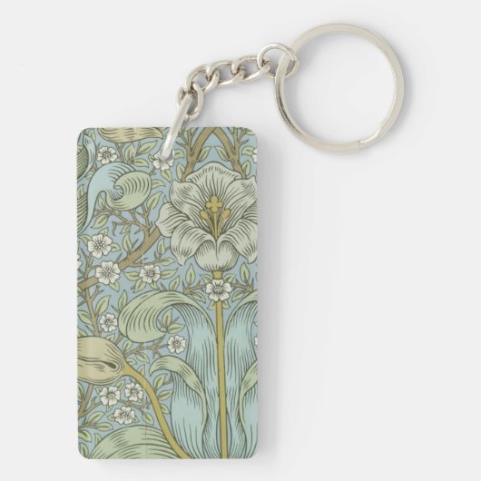William Morris Vintage Floral Spring Thicket Sleutelhanger (achterkant)