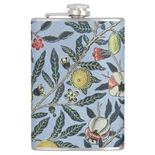 William Morris Vintage Granaatappel Fruit Patroon Heupfles