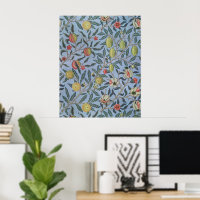 William Morris Vintage Granaatappel Fruit Patroon