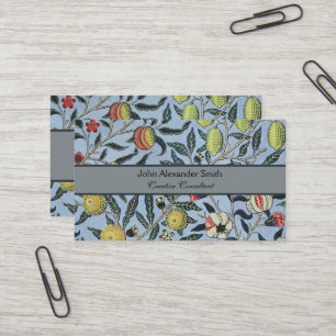 William Morris Vintage Granaatappel Fruit Patroon Visitekaartje