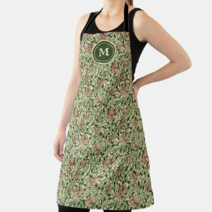 William Morris Vintage Kamperfoeliepatroon Schort