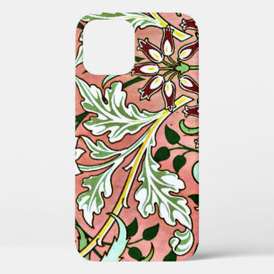 William Morris vintage patroon, Hyacinth, iPhone 12 Hoesje