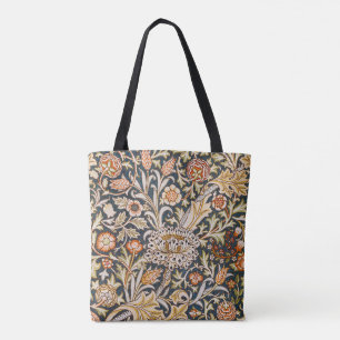 William Morris Vintage Trent Blauwe Bloempatroon Draagtas