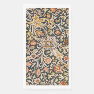 William Morris Vintage Trent Blauwe Bloempatroon Servet