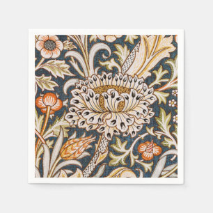 William Morris Vintage Trent Blauwe Bloempatroon Servet