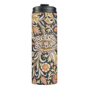 William Morris Vintage Trent Blauwe Bloempatroon Thermosbeker