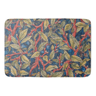 William Morris Vintage Woodland botanisch patroon Badmat