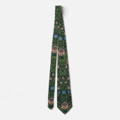 William Morris Violet & Columbine  Pattern Stropdas (Achterkant)
