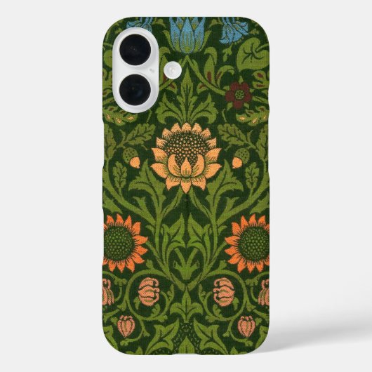 William Morris Violet en Columbine Art Rug Case-Mate iPhone Case (Achterkant)