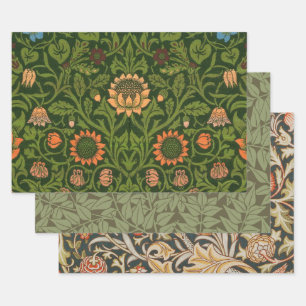 William Morris Violet en Columbine Art Rug Inpakpapier Vel