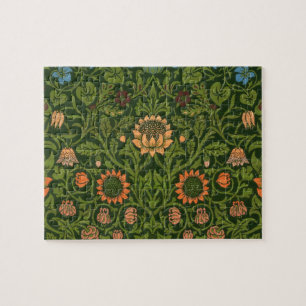 William Morris Violet en Columbine Art Rug Legpuzzel
