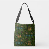 William Morris Violet en Columbine Crossbody Tas (Voorkant)