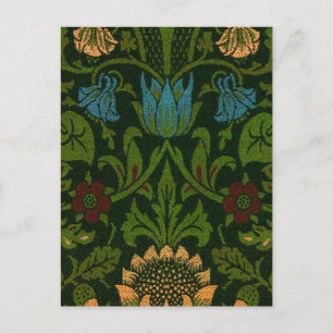  William Morris Violet en Columbine Feestdagenkaart