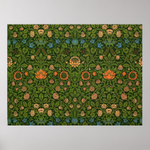 William Morris Violet en Columbine Kunsttapijt Poster