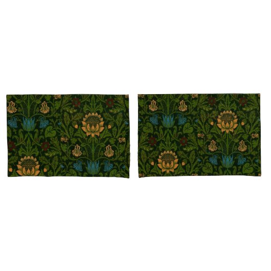 William Morris Violet en Columbine Kussensloop (Voorkant-Set)