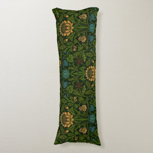  William Morris Violet en Columbine Lichaamskussen (Voorkant Verticaal)