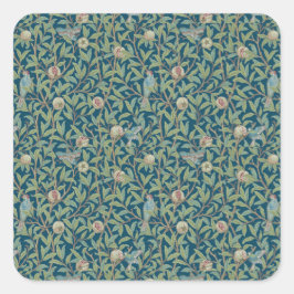 William Morris "Vogel en granaatappel" Vierkante Sticker