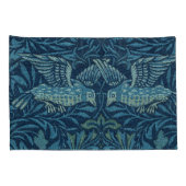William Morris  Vogelblad Blauw Kussensloop (Achterkant-Rechts)