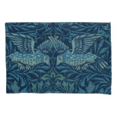 William Morris  Vogelblad Blauw Kussensloop (Voorkant-Links)