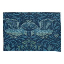 William Morris Vogelblad Blauw