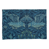 William Morris  Vogelblad Blauw Kussensloop (Voorkant-Rechts)