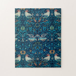 William Morris Vogels Art Nouveau Bloempatroon Legpuzzel