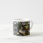 William Morris-vogels en bloemen 2 Espresso Kop (Voorkant rechts)