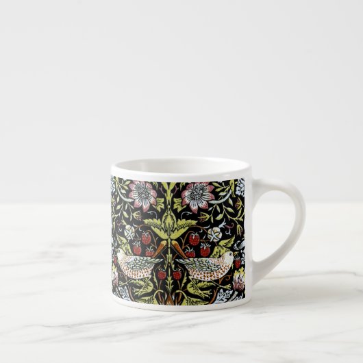 William Morris-vogels en bloemen 2 Espresso Kop (Rechts)