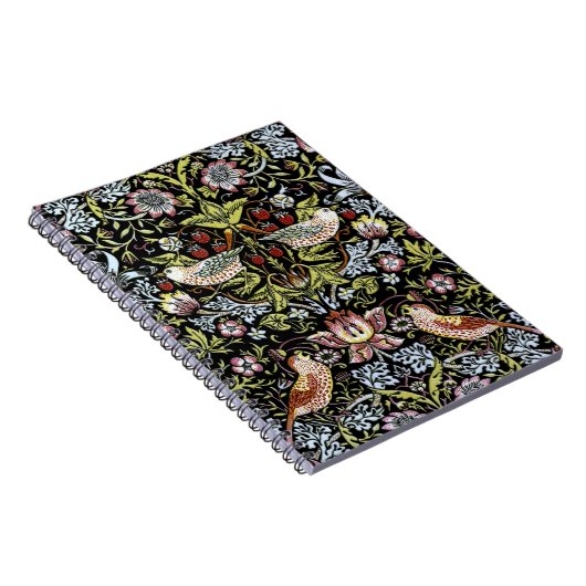 William Morris-vogels en bloemen 2 Notitieboek (Rechterzijde)