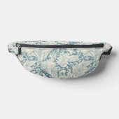 William Morris Wallflower bleu damas floral (Poser)