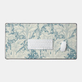 William Morris Wallflower bleu damas floral (Clavier et souris)